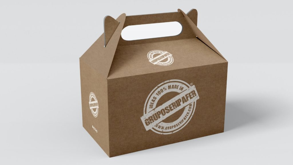 Cardboard packaging for eco-friendly products.